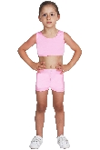 SHORT DANZA LYCRA ROSA BABY
